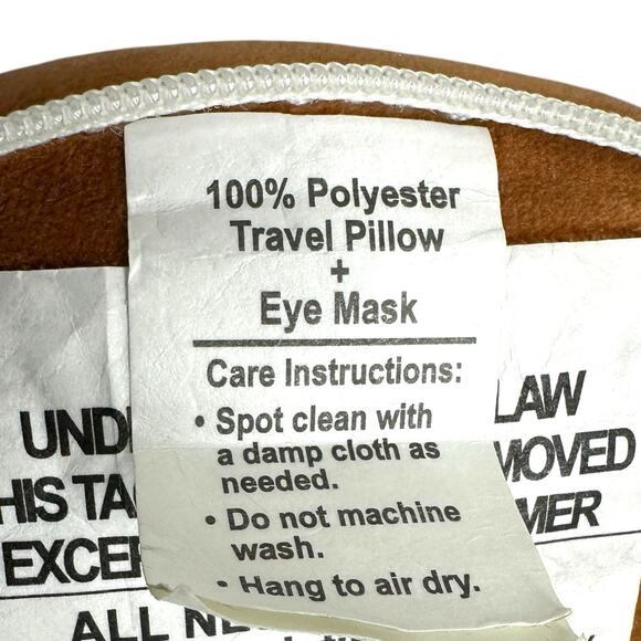 Sleepy Sloth Eye Mask Travel Pillow 2 in 1 Relaxeazzz Compact Zippered Clip On - Picture 5 of 10